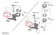SHIMANO Anschlagsschrauben für FD-U6030, mit Platte - präzise Einstellung der Umwerferanschläge