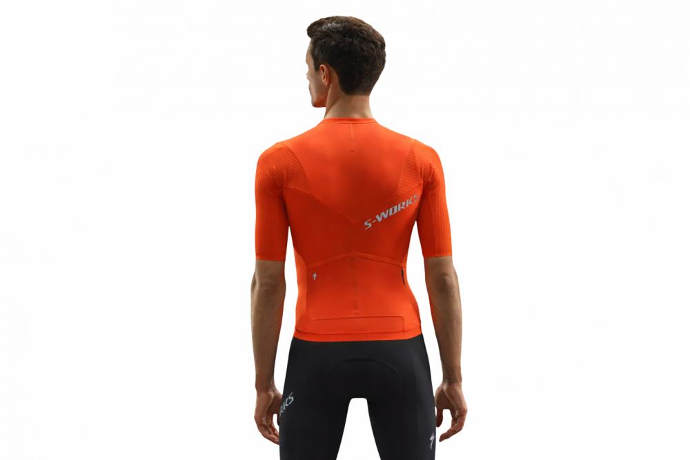 SPECIALIZED S-Works Race-Trikot Herren Fiery Red Größe L - Aerodynamisches Rennrad-Trikot mit Premium-Performance
