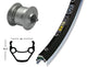Bike-Parts Laufrad Vorderrad 28x1.75 Zoll Nabendynamo DH-C3003 silber Schnellspanner 36-Loch Exal ZX 19 schwarz silber Nirosta-Speichen