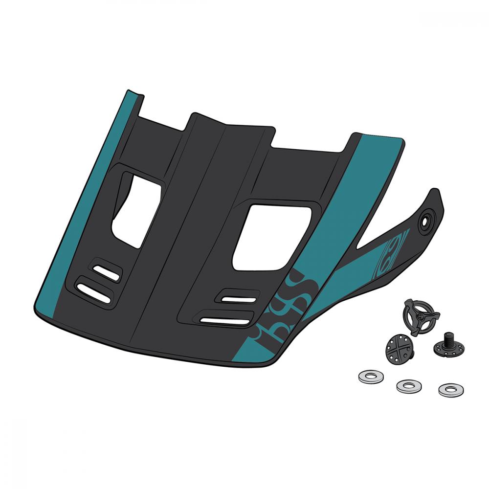 IXS Sports Division iXS Visor + Pins Xact Evo XS Lagoon - Ersatzvisier für optimalen Schutz
