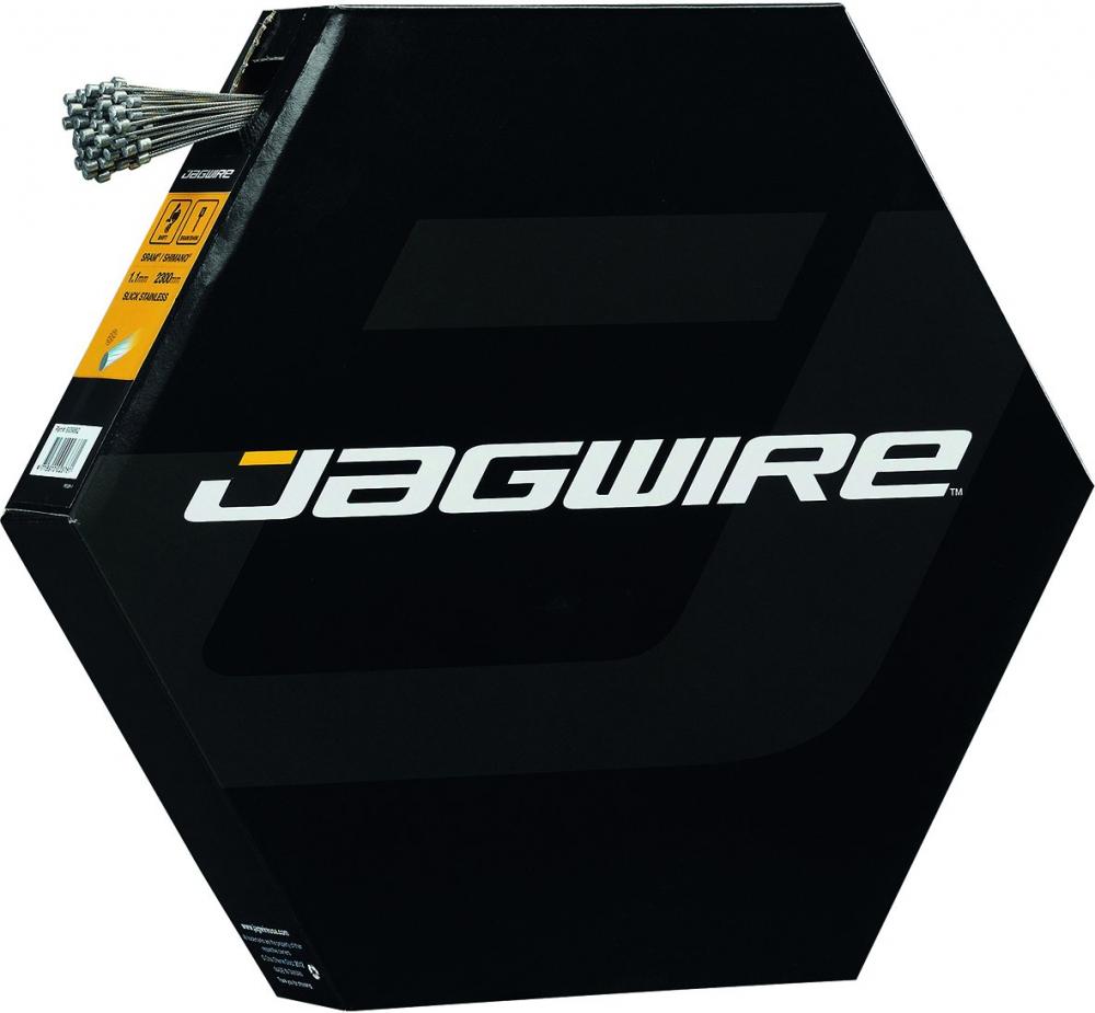 Jagwire Schaltzug Sport Stahl verzinkt, geschliffen 1,1 x 2300 mm Silber - präzise Schaltperformance