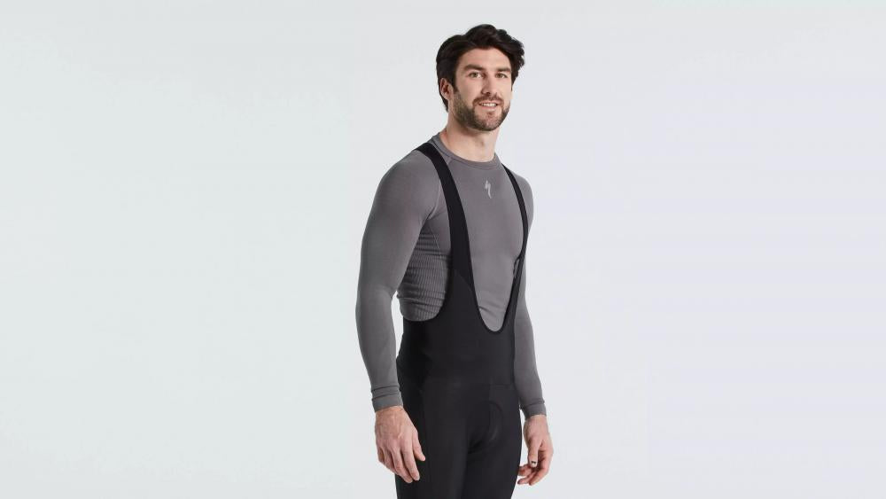 SEAMLESS BASELAYER LS MEN GRY S/M - Nahtlose Funktionsunterwäsche Herren Langarm Grau - Bekleidung