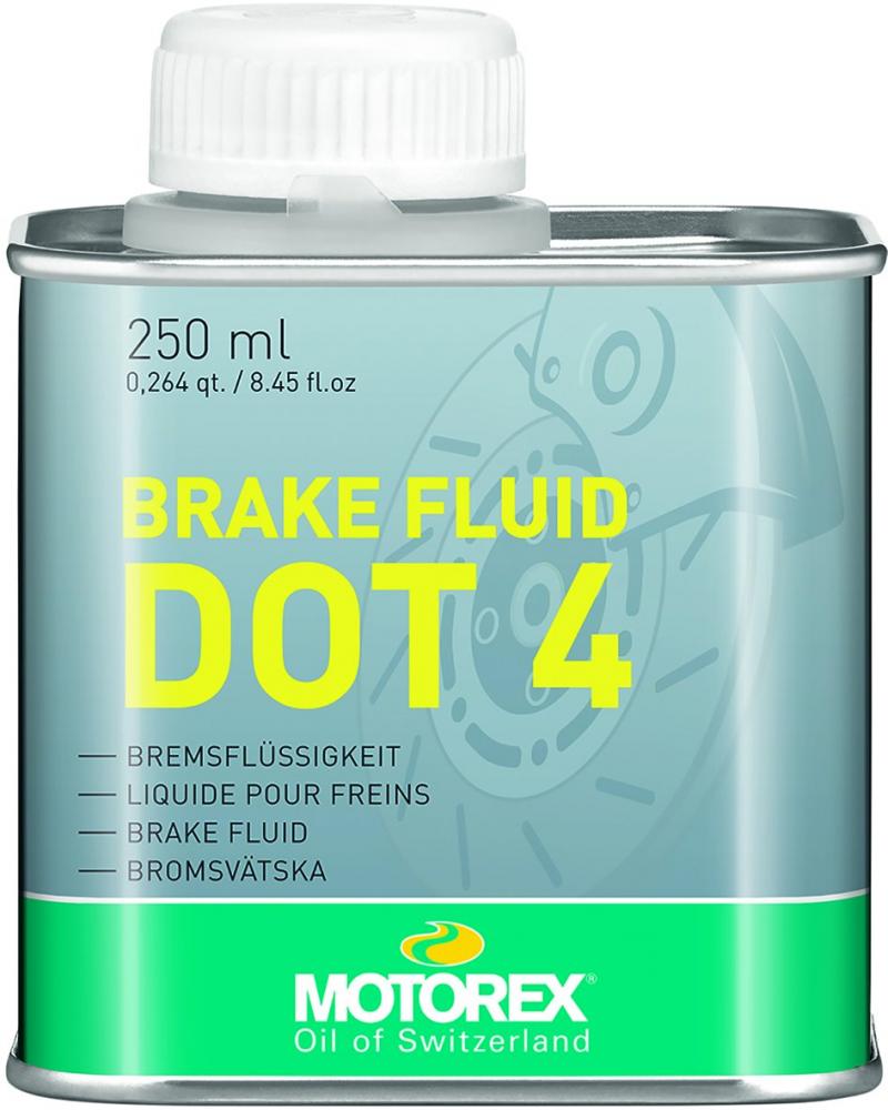 MOTOREX DOT 4 Bremsflüssigkeit 250ml Dose, Hochleistungs-Bremsflüssigkeit mit Nass-Siedepunkt >165°C.