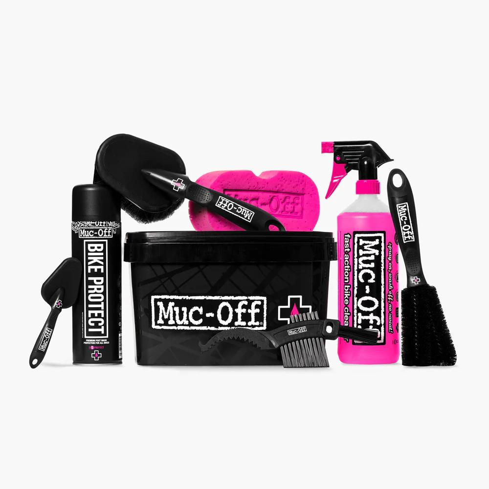 Muc-Off Pit Kit (8-in-1) Reinigungsset - Komplette Fahrradpflege mit Bike Cleaner & Bürsten