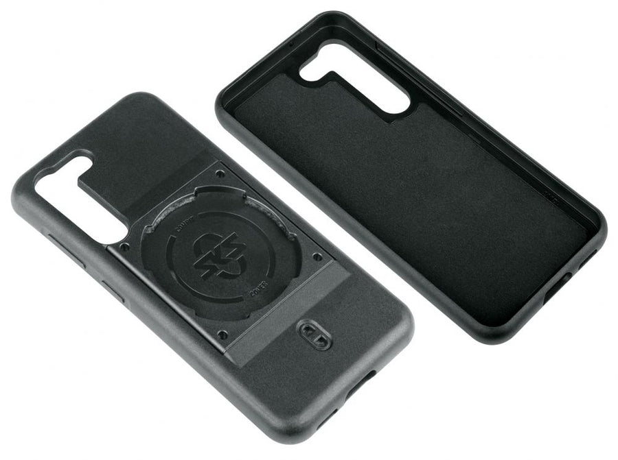 SKS COMPIT Cover für Samsung Galaxy S23: Stoßdämpfende 2-Komponenten-Hülle mit spezieller Befestigung für COMPIT-Halterung, kompatibel mit Wireless Charging