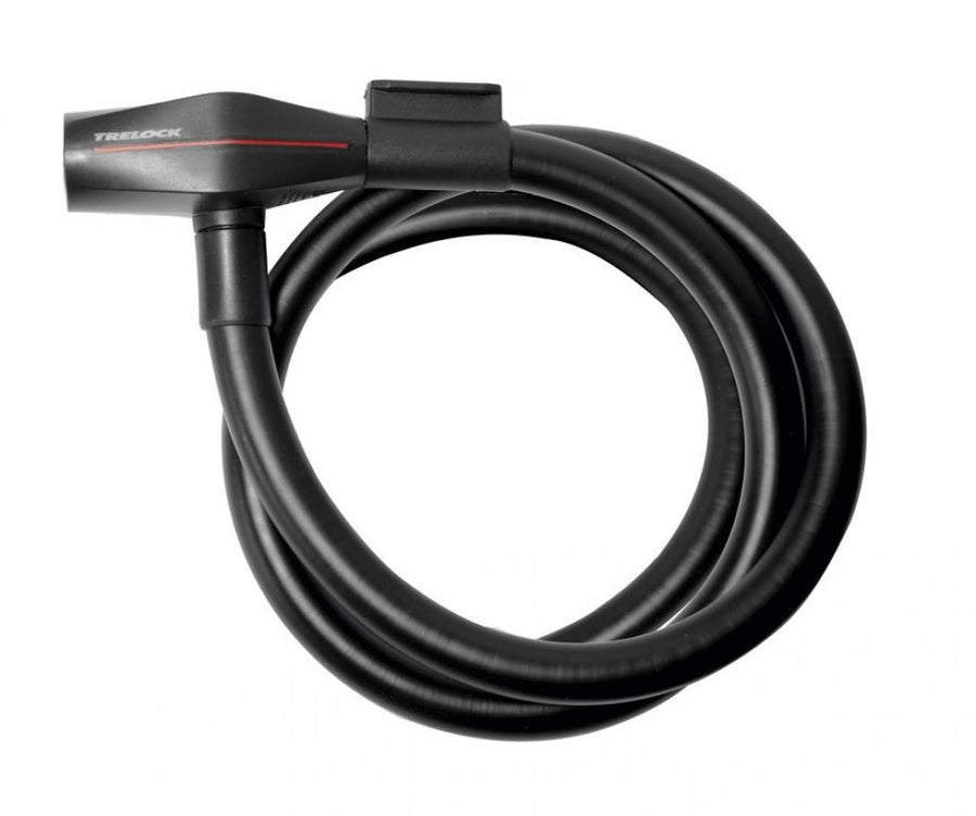 Trelock Kabelschloss 110 cm D 15 mm KS 415/110/15 schwarz mit Halter ZK 234