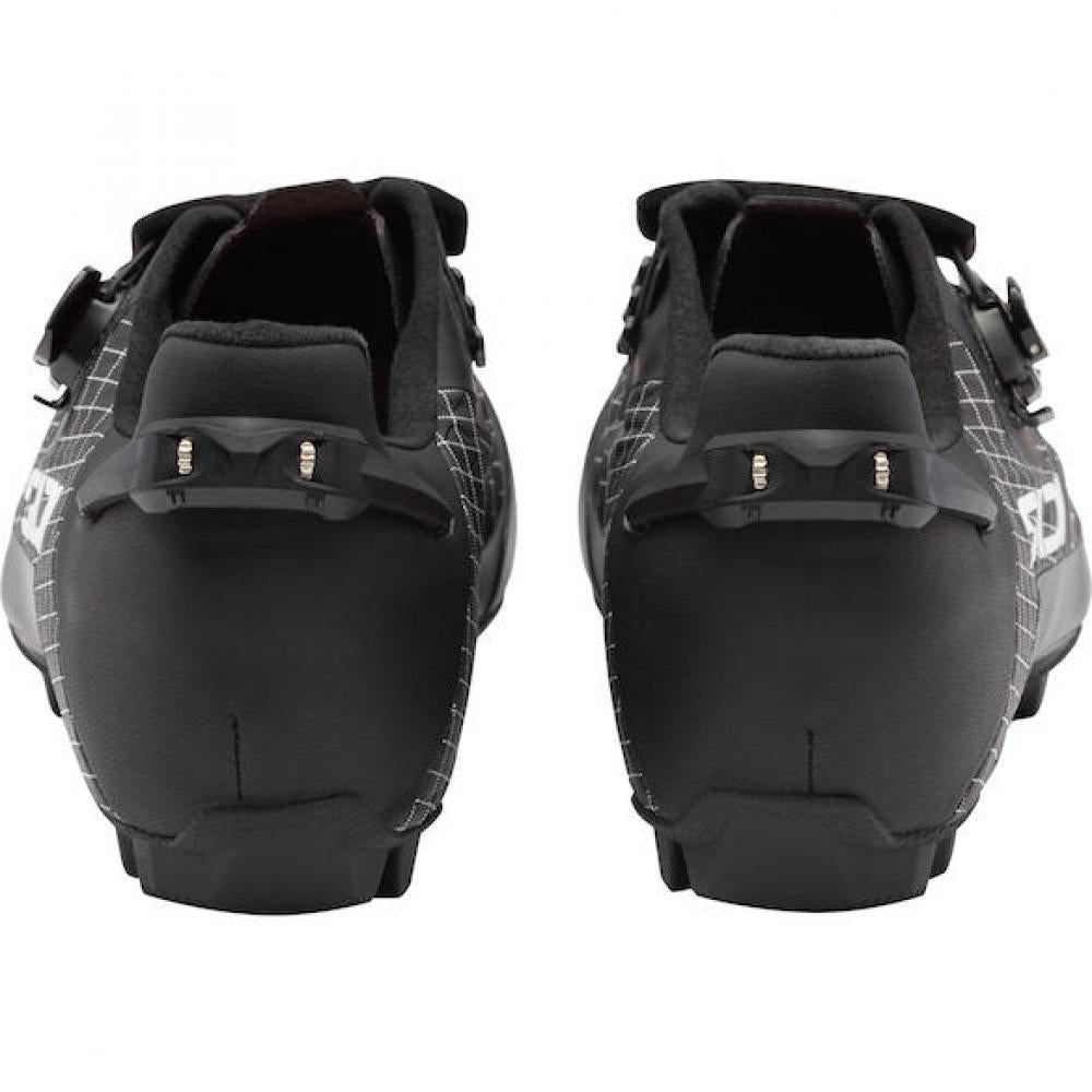 Sidi MTB AERON black 45,5 Schwarz - leichter MTB-Schuh mit Vollcarbonsohle
