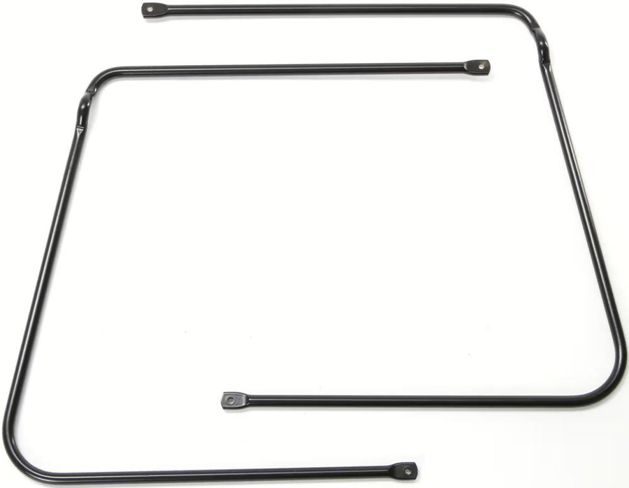 Pletscher Master Packtaschenabstützung - Aluminium-Zubehör für Gepäckträger, Paar rechts/links, stabile seitliche Taschenhalterung, kompatibel mit Pletscher-System, schwarz