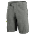 CHIBA Baggy Pants Kids - Radhose für Kinder, S, anthrazit/apfelgrün, mit Innenhose