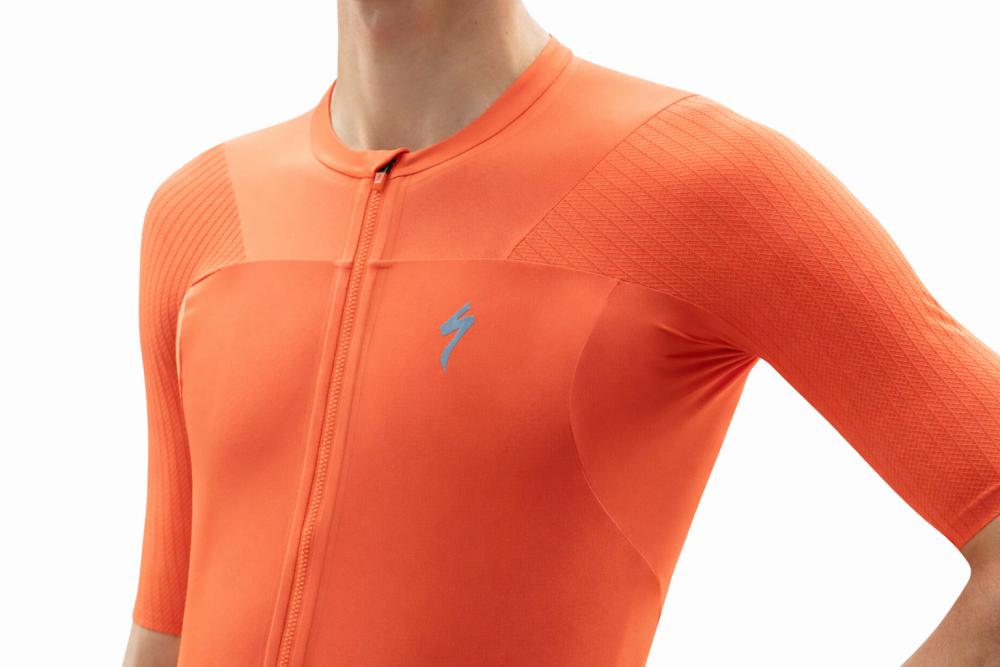 SPECIALIZED S-Works Race-Trikot Herren Fiery Red Größe L - Aerodynamisches Rennrad-Trikot mit Premium-Performance