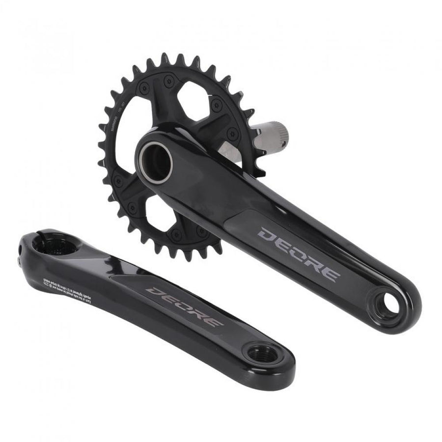 SHIMANO Kurbelgarnitur DEORE FC-M6120 Kurbelgarnitur - 12-fach, 175 mm, 32 Zähne