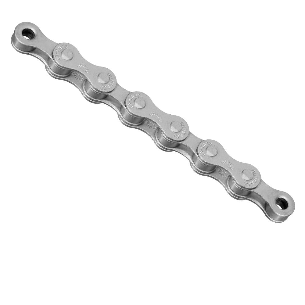 Sunrace CNS22 1s Fahrradkette dacromet antirost, silber, 112 Glieder.