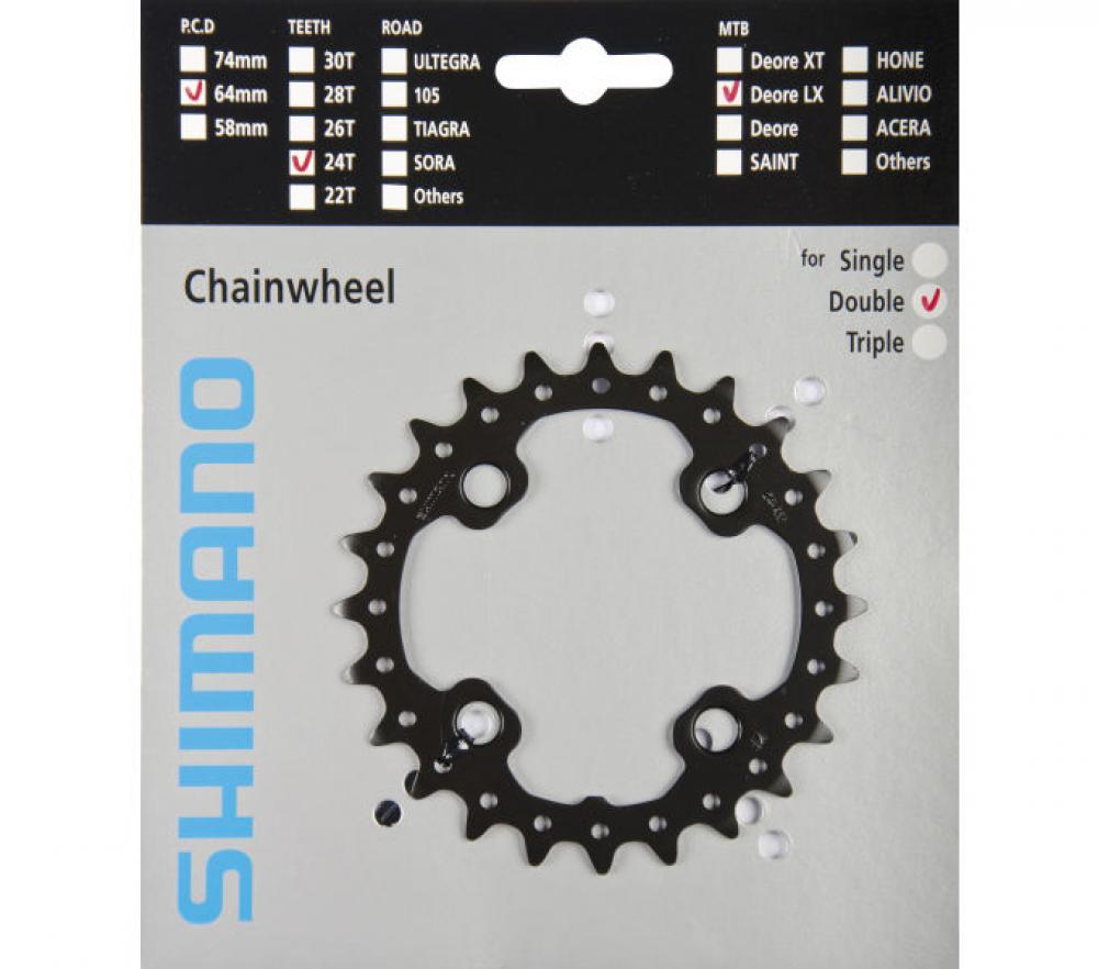 Kettenblatt Slx Fc-m675 24 Zähne - Zuverlässige Schaltperformance Im Antrieb