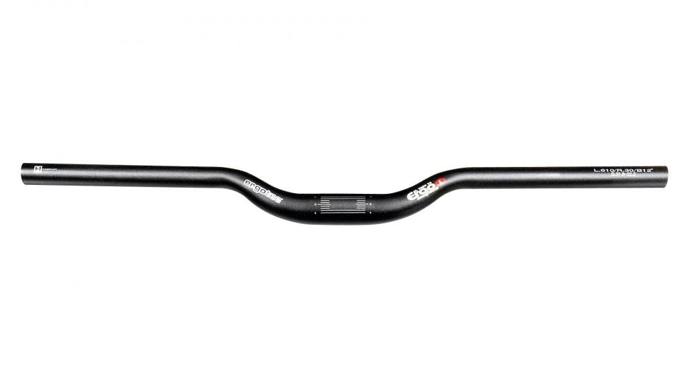 Ergotec Lenker Ergo Plus L Ø 31,8 mm 610 mm Rise 30 mm 12° schwarz