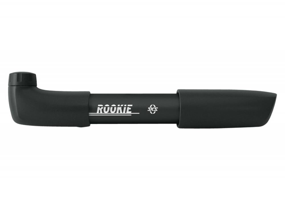 SKS Pumpe ROOKIE schwarz, Länge 5, 305-320 mm, universell für alle Ventilarten, reversible Ventilaufnahme, bis 6 bar, kompakt und leicht für unterwegs