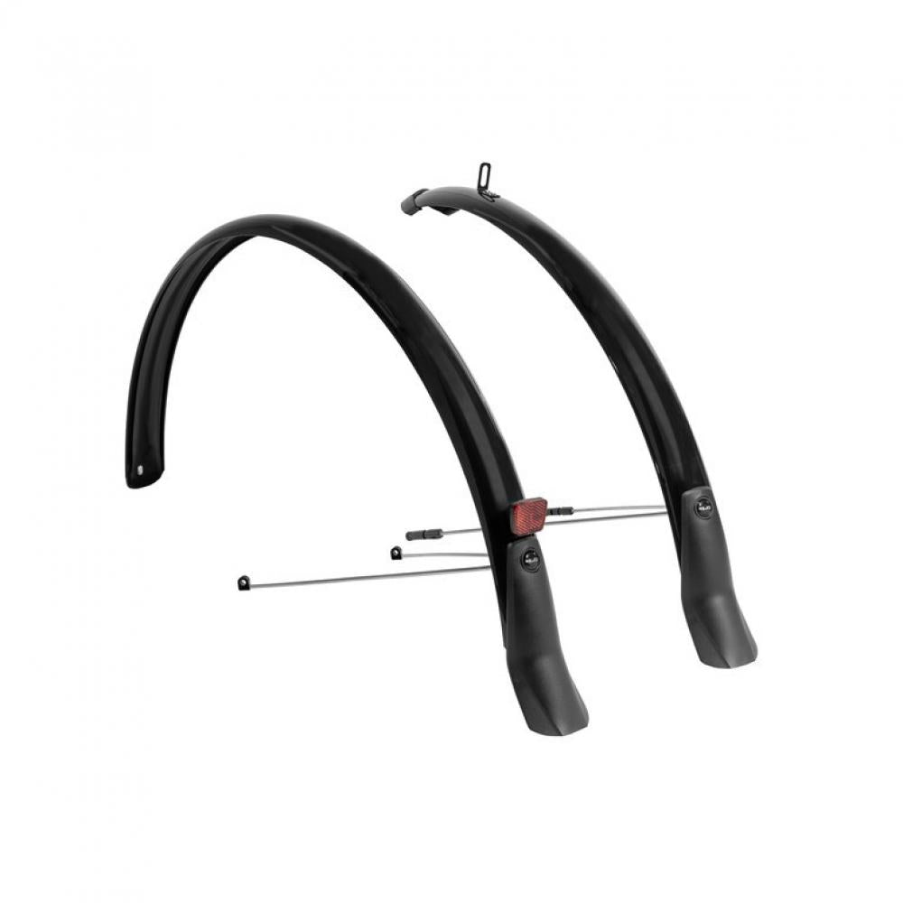 XLC Schutzblechset MG-F05 28" 51mm schwarz mit Reflektor, Fahrradschutzbleche