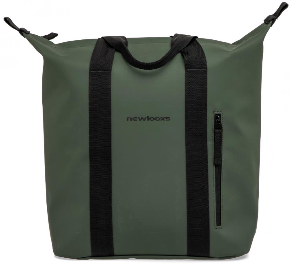New Looxs Odense Kota Green Green - praktische Fahrrad-Einkaufstasche