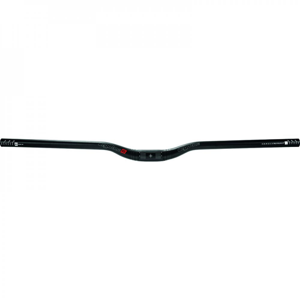 Ergotec Riser Bar 30 MTB Lenker 780mm 31,8mm Ø, 30mm Rise, 12° Backsweep, AL6061 T6, Safety Level 6, schwarz-sand