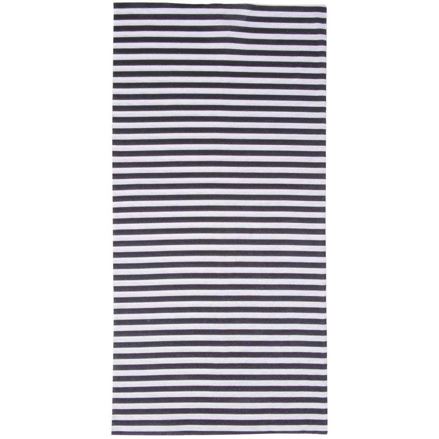 M-WAVE Hals/Kopftuch Stripes B/W - Multifunktionstuch schwarz/weiß