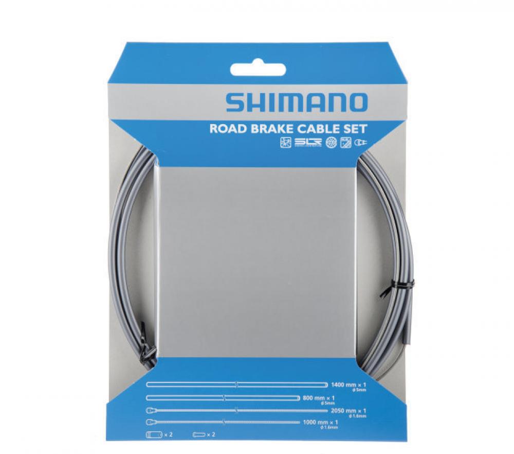 SHIMANO Bremszug-Set Road SIL-TEC beschichtet Bremszug-Set - Grau