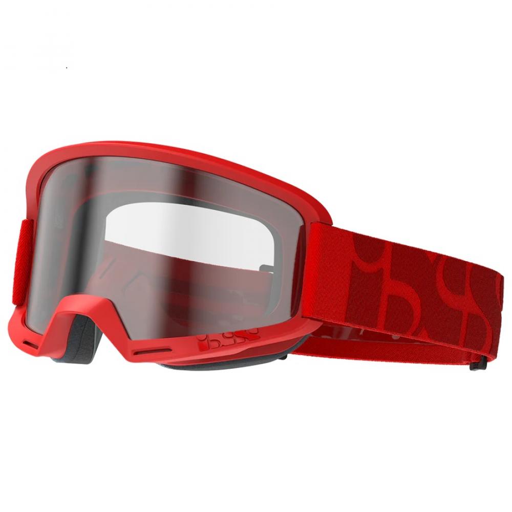 IXS Sports Division iXS Hack Goggle Clear Lens unis Racing Red - maximales Sichtfeld für MTB & MX