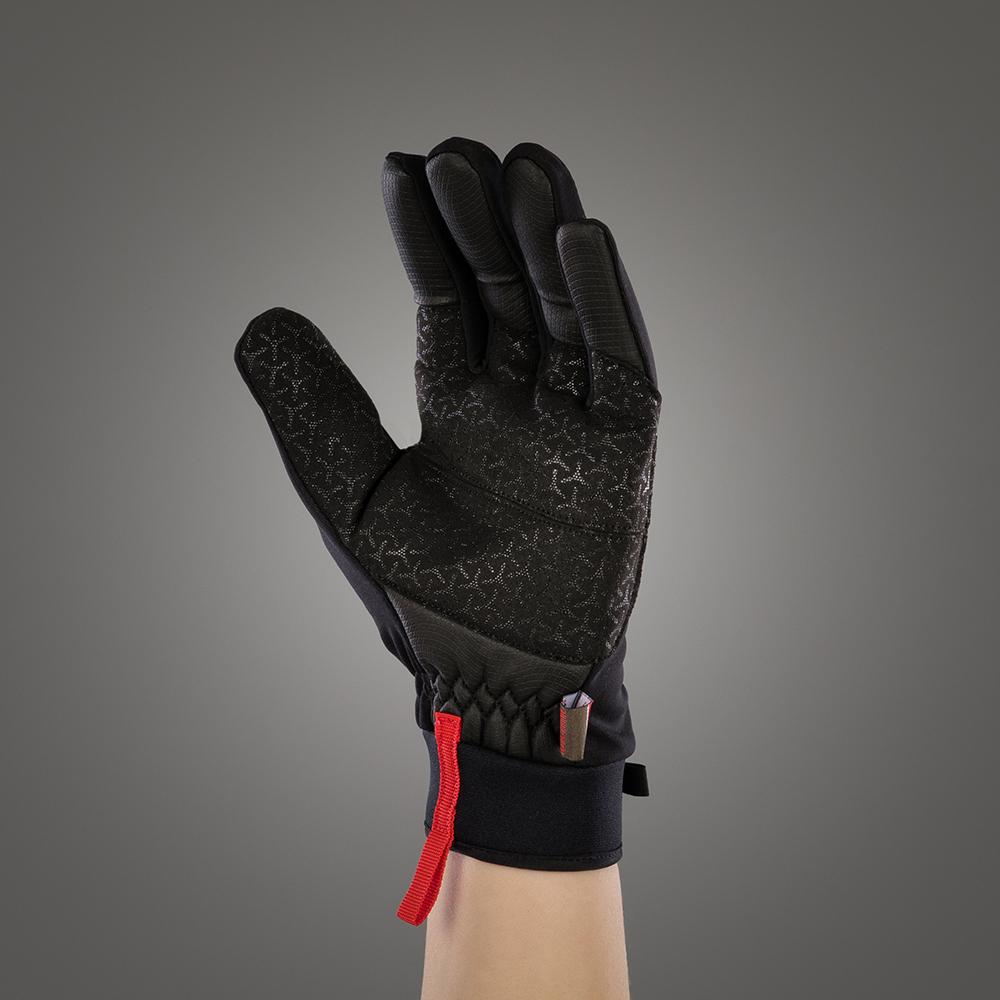 CHIBA Windstopper - Radhandschuhe schwarz, winddicht, atmungsaktiv, Größe S