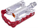 Brave Classics Plattformpedal Machine CNC rot/silber