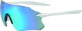 Merida FRAMELESS Sonnenbrille Onesize Weiß - Blau verspiegelt mit Hardcase