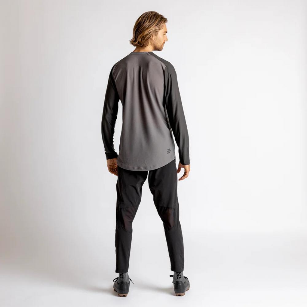 IXS Sports Division iXS Flow XTG Long Sleeve Henley XL Graphite-Black - atmungsaktives MTB-Trikot