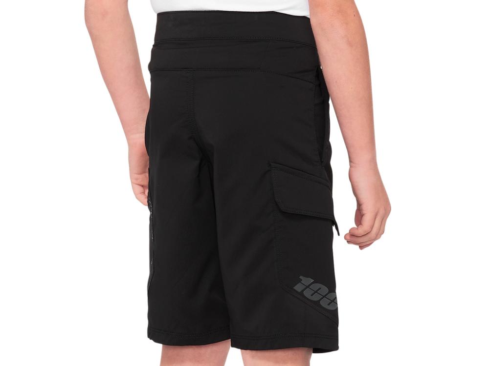 100% Ridecamp Youth Short 22" navy - komfortable All-Mountain Bikeshort für junge Rider