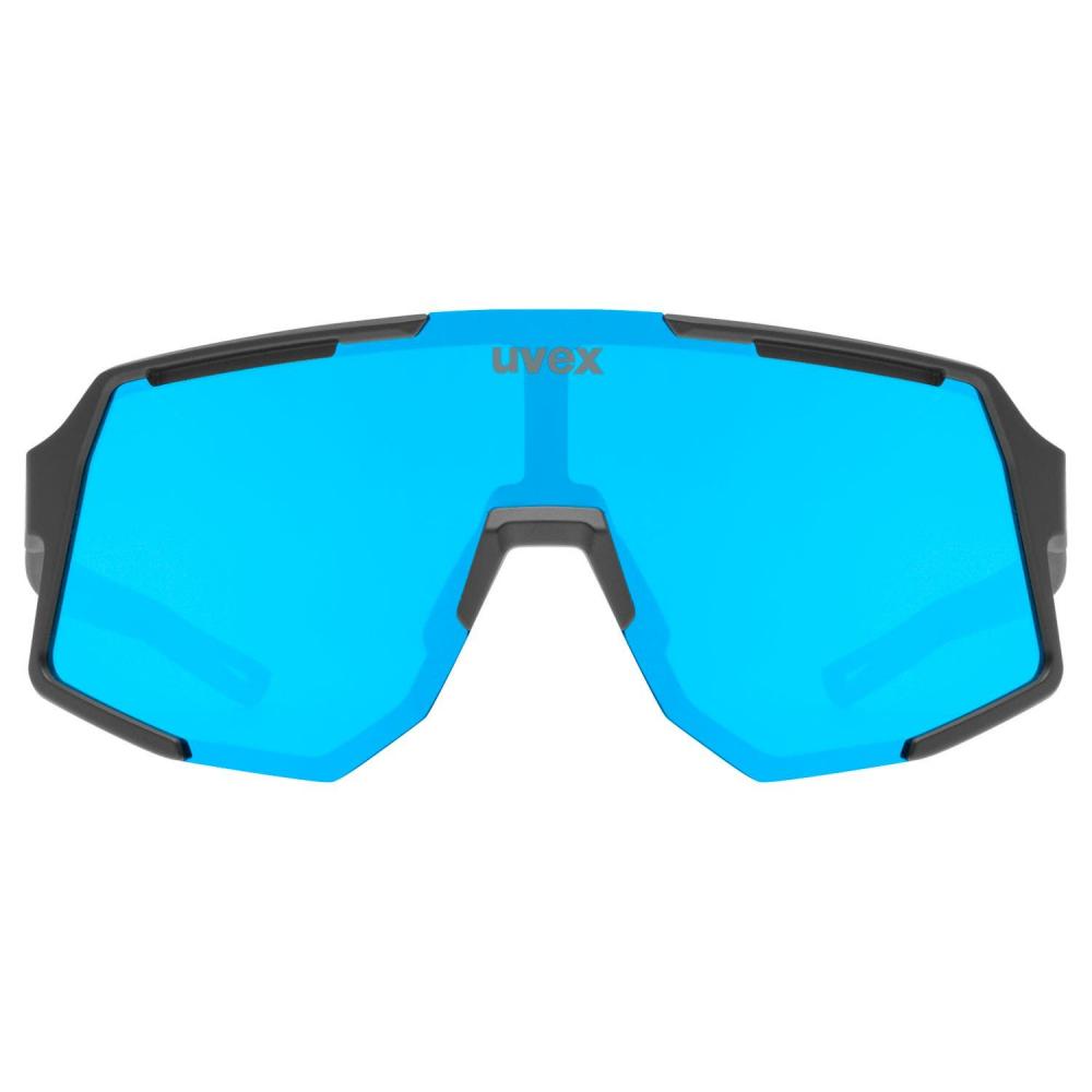 uvex Sequenze Black Matt - Mirror Blue Sportbrille, Einheitsgröße