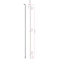DT Swiss Speiche Competition 2.0 / 1.8 302 mm schwarz - robuste High-Performance-Fahrradspeiche
