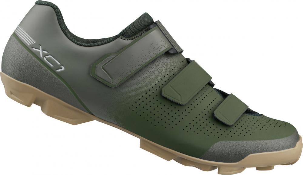 SHIMANO Fahrradschuhe XC102 Herren/Damen MTB SPD Fahrradschuhe Größe 48, Grün