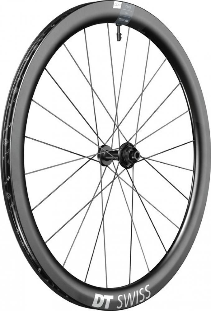 DT Swiss Laufrad ERC 1400 DICUT Disc 622 x 45 mm Schwarz - aerodynamisches Endurance-Vorderrad