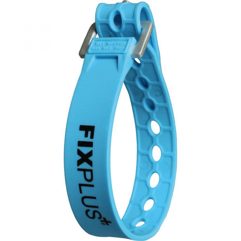 FixPlus Spannband Strap 35 cm hellblau - elastisches Fixierband mit Einhanßunktion