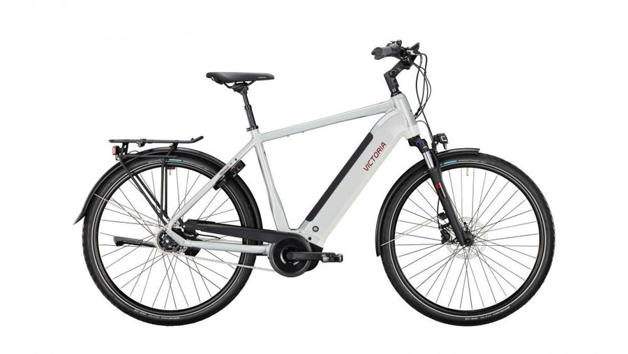 VICTORIA Elektro-Trekkingrad "TRESALO 15" (#1), Diamant, 28", airstream silver, 5-Gang SHIMANO "Nexus" Leerlauf, 55cm