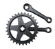 Mijnen Pieper Kettenradgarnitur Stahl schwarz 100mm, 30 Zähne, 4-Kant