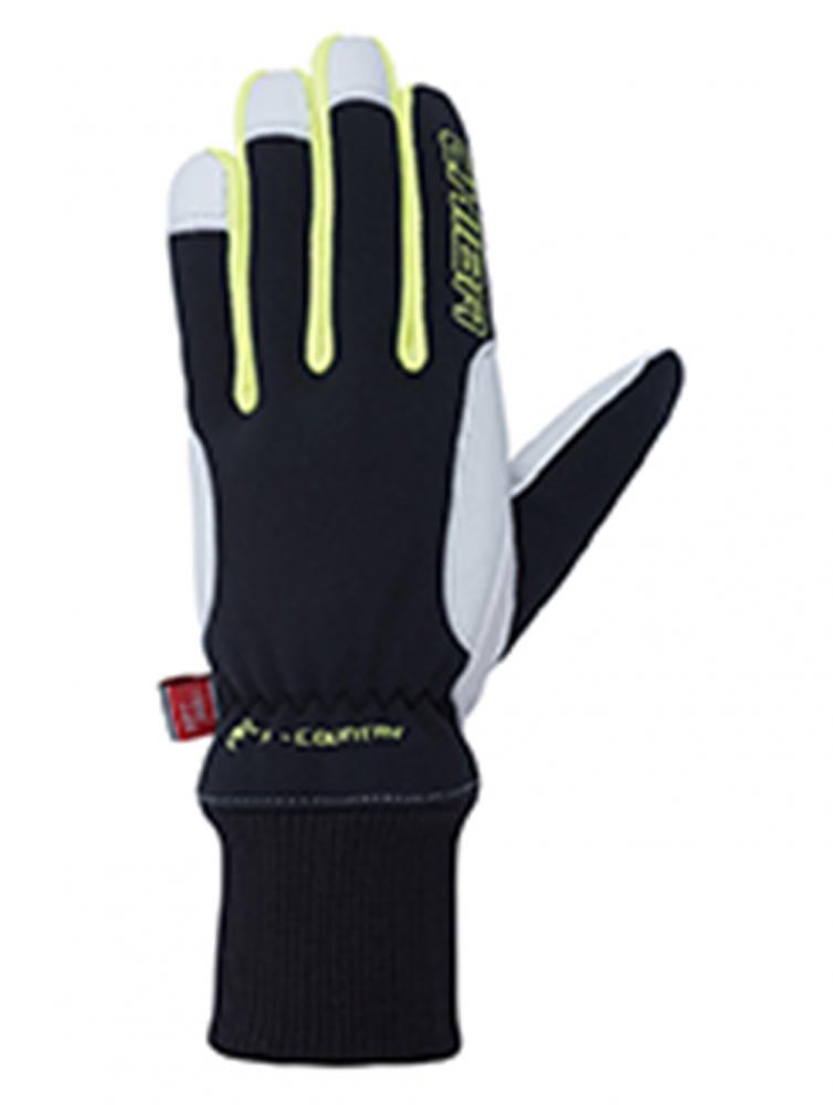 CHIBA Nordic Plus Kids - Kinder-Radhandschuhe, winddicht & atmungsaktiv, Größe 5, sz/neongel