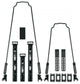 SKS Strebenset VELOFLEXX 55 für 26-28" Fahrräder, inkl. Rahmenadapter und Befestigungsmaterial, Strebenlängen 245 mm und 305 mm