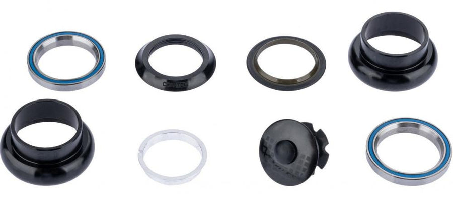 CONTEC AHS-50 Ahead Steuersatz 1 1/8\" Aluminium schwarz - gedichtete Industriekugellager, EC41/28,6 EC41/30, Aufbauhöhe 28 mm