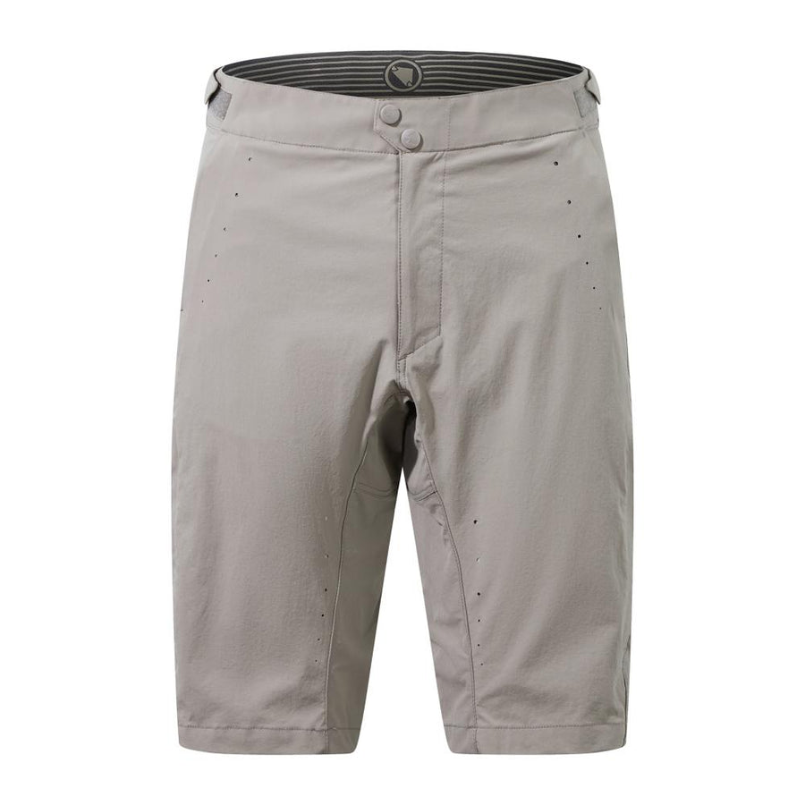 Endura GV500 Foyle Short fossil XL - schlank geschnittene Gravel Radhose, leicht und strapazierfähig, ideal kombinierbar mit GR500 Reiver Bibshort, hoher Tragekomfort