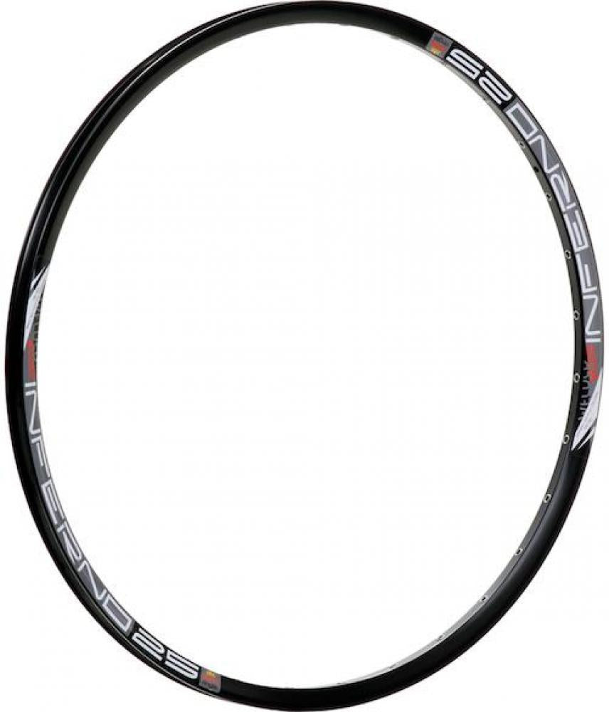 SUNringle Felge INFERNO 25 27,5" 32 Loch Schwarz - robuste XC & Trail Hohlkammerfelge