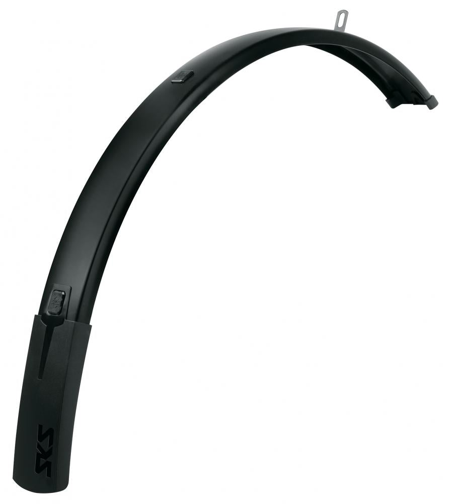 Sks Bluemels Style 28" Vorderrad-schutzblech, 56 Mm Breit, Schwarz Matt, Sandwichkonstruktion Aus Aluminium-kunststoff, Zuverlässiger Spritzschutz, Made In Germany