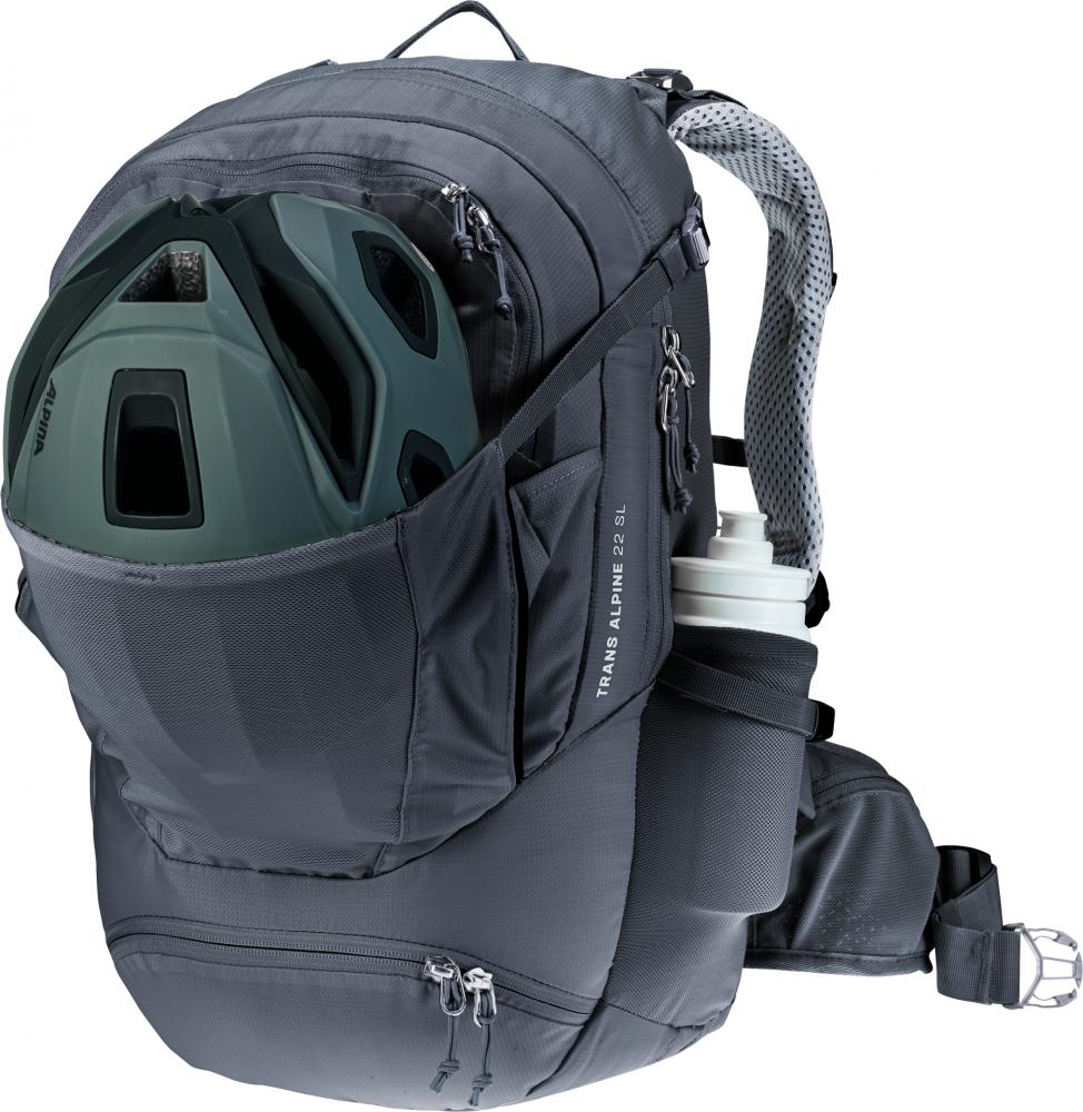 Deuter Trans Alpine 22 SL Fahrradrucksack 22L Schwarz - Damen-Mehrtagesrucksack für alpine Touren & MTB