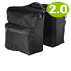 Racktime Ture 2.0 Doppeltasche carbon black â 29L - Doppelpacktasche - 31x36x13 cm Gepäckträgertasche wasserdicht