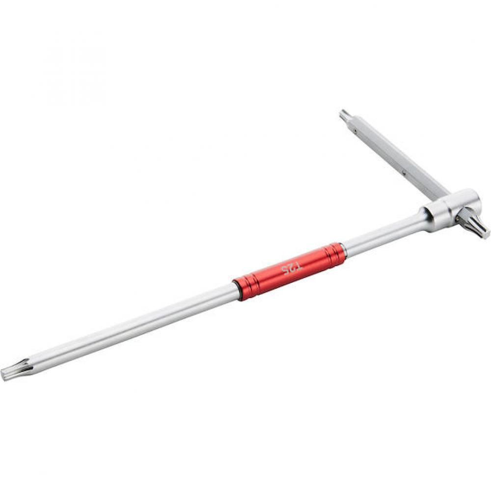 Procraft Werkzeug T-Handle Innensechsrund (Torx)-Satz 8-tlg. T10-T50 Silber/ Rot - maximale Kontrolle