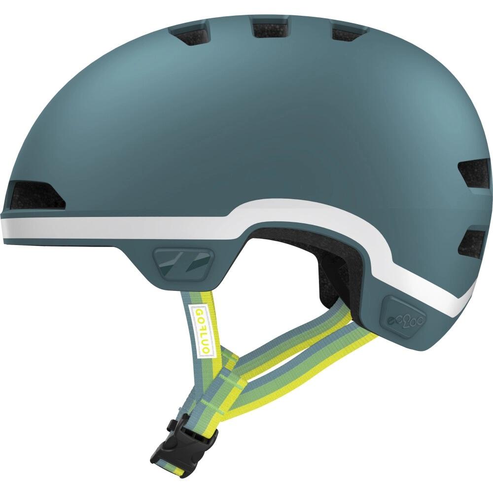 LAZER Kinder-Fahrradhelm Maze Jr KinetiCore GoFluo Matt - sicherer Urban-Helm für Kids