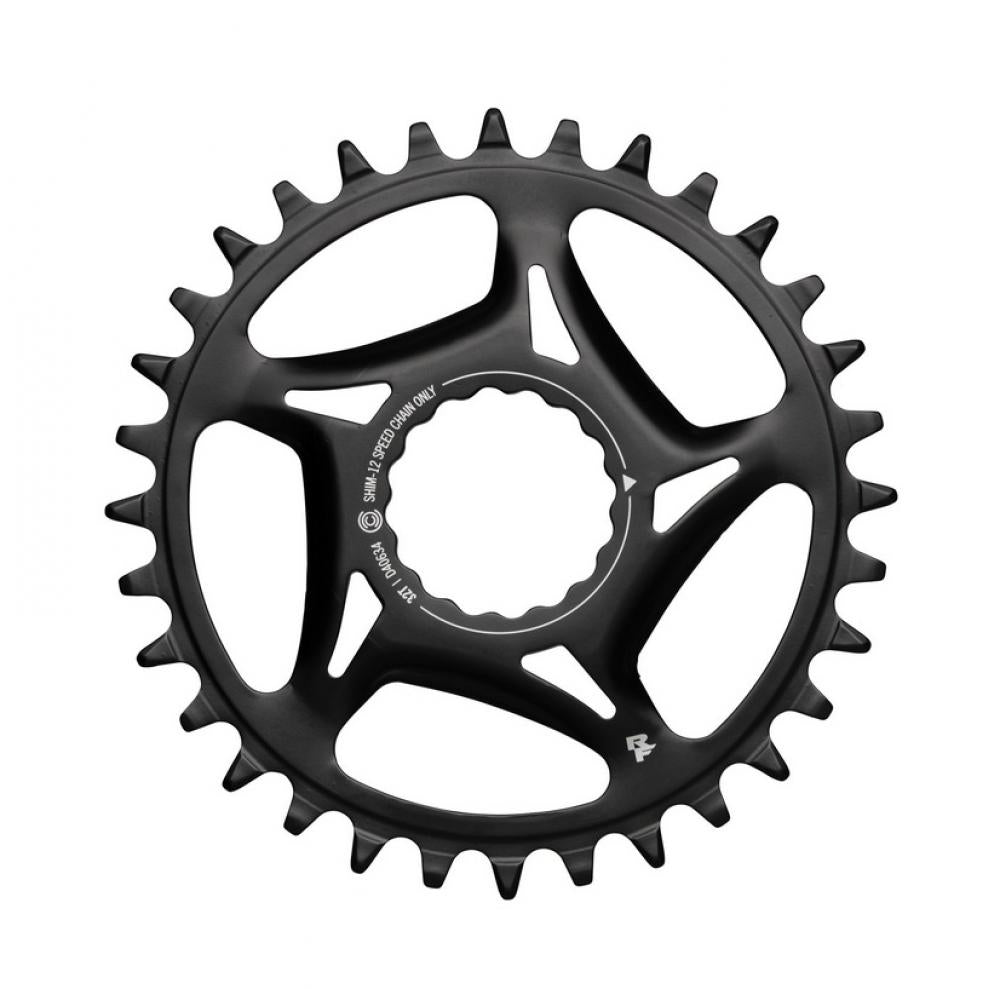 Race Face Cinch Direct Mount Stahl Kettenblatt 34Z schwarz für langlebigen 12-fach Fahrradantrieb.