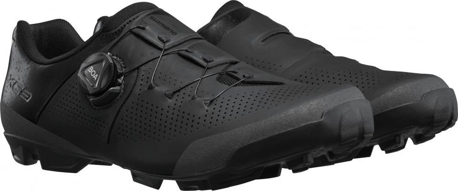 SHIMANO Fahrradschuhe XC302 Herren/Damen MTB SPD Fahrradschuhe Größe 46 breit Schwarz