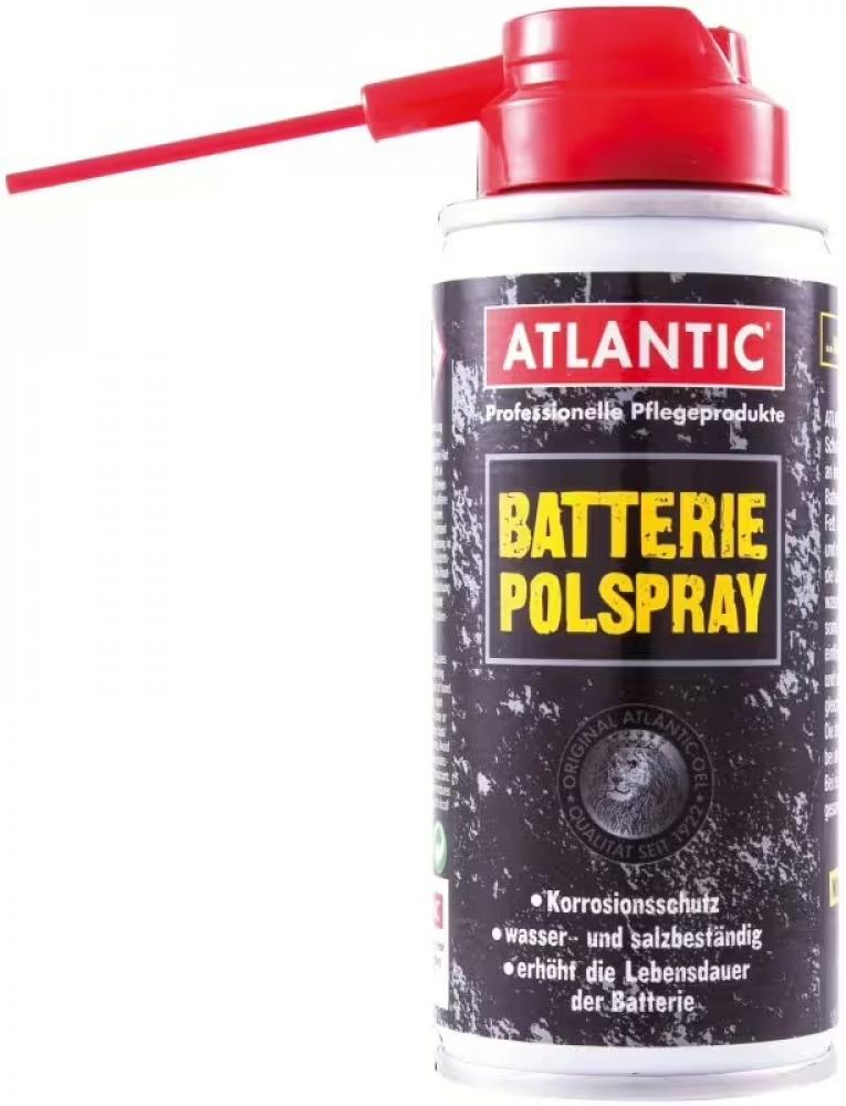 Atlantic Batteriepolspray 100 Milliliter Spraydose Polfett Korrosionsschutz Kontaktschutz für Batteriepole - Pflege- und Schutzspray - PflegeundSchutzspray